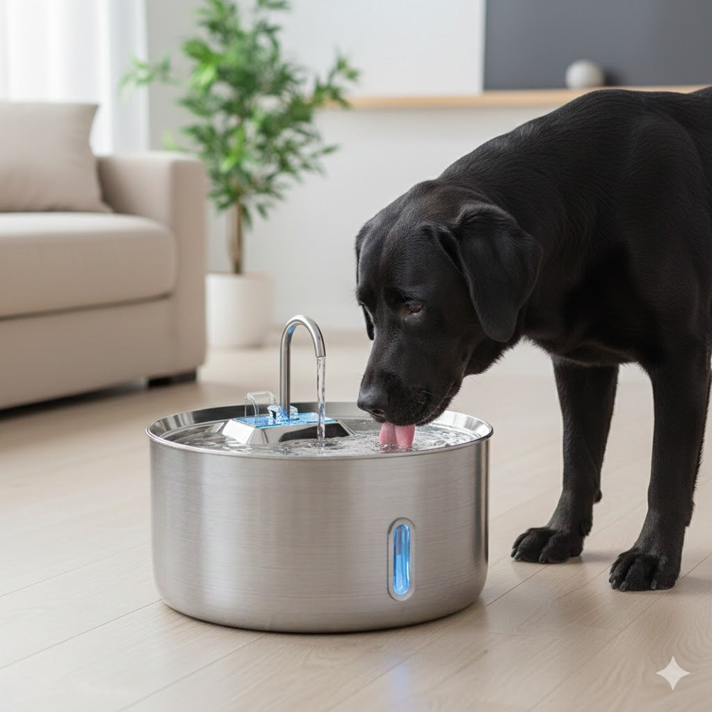 PawGlow Stainless Steel Water Dispenser